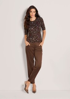 Pull en maille fine avec motif floral thumbnail 3