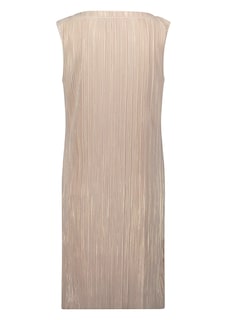 Goldschimmerndes Plisseekleid ohne Ärmel thumbnail 7