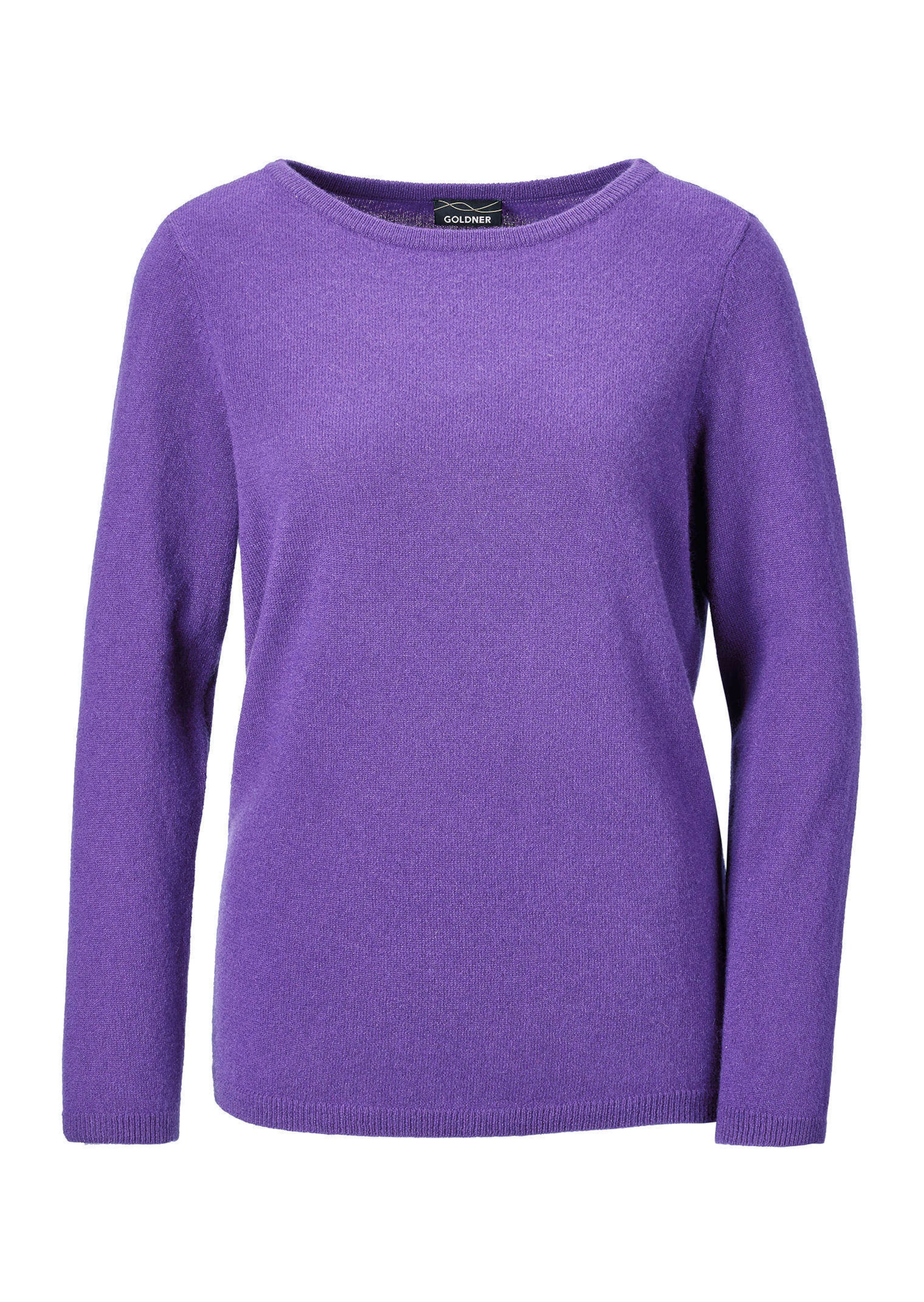 Kaschmirpullover mit U-Boot Ausschnitt