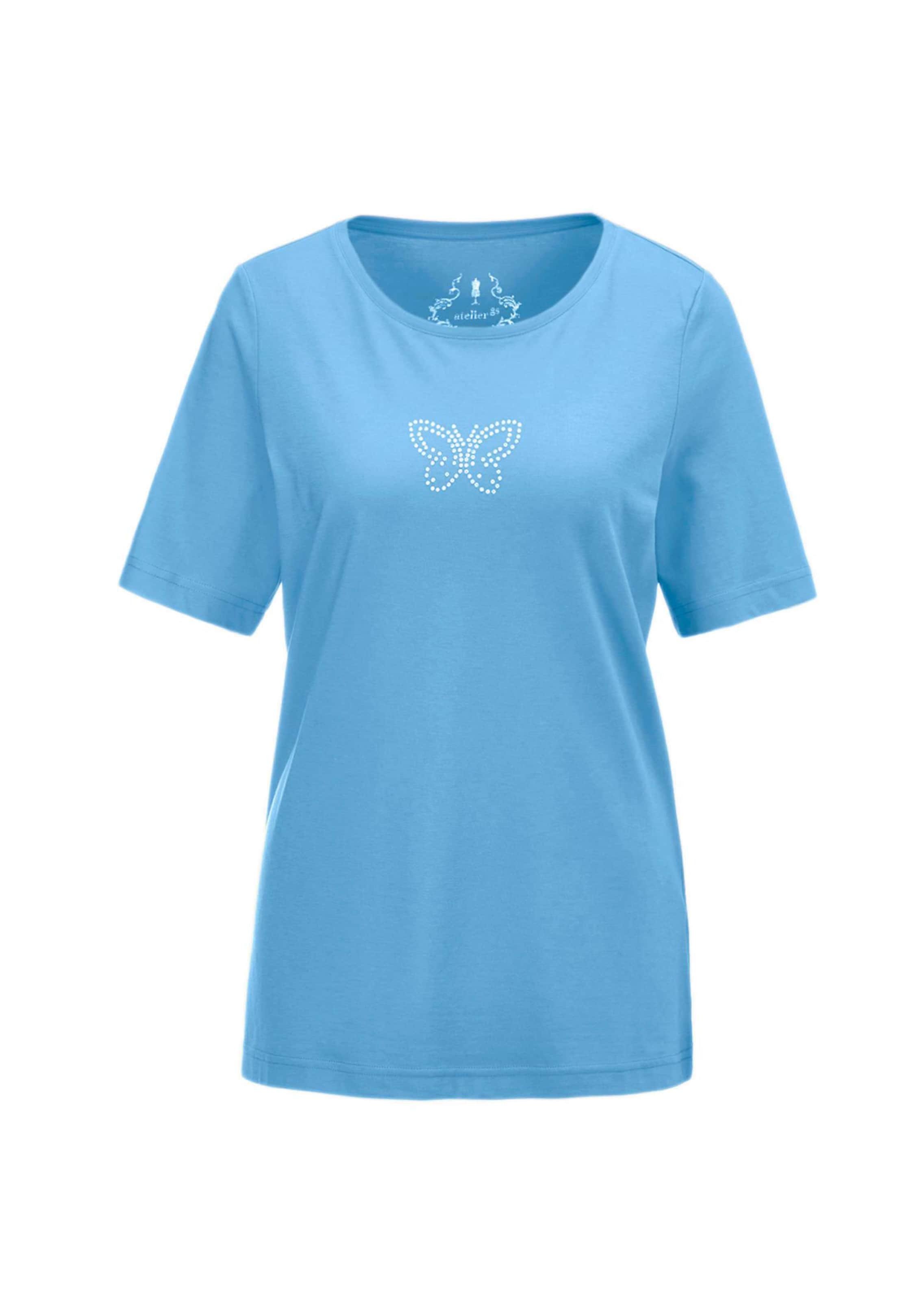 T-Shirt mit Glitzersteinchen-Applikation