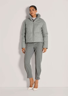 Winterwarm wattierte Steppjacke in edler Melange thumbnail 3