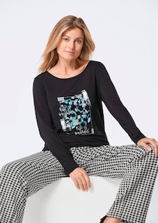 T-shirt à manches longues avec imprimé pailleté thumbnail 5