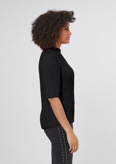 Pull col montant en maille duveteuse thumbnail 5