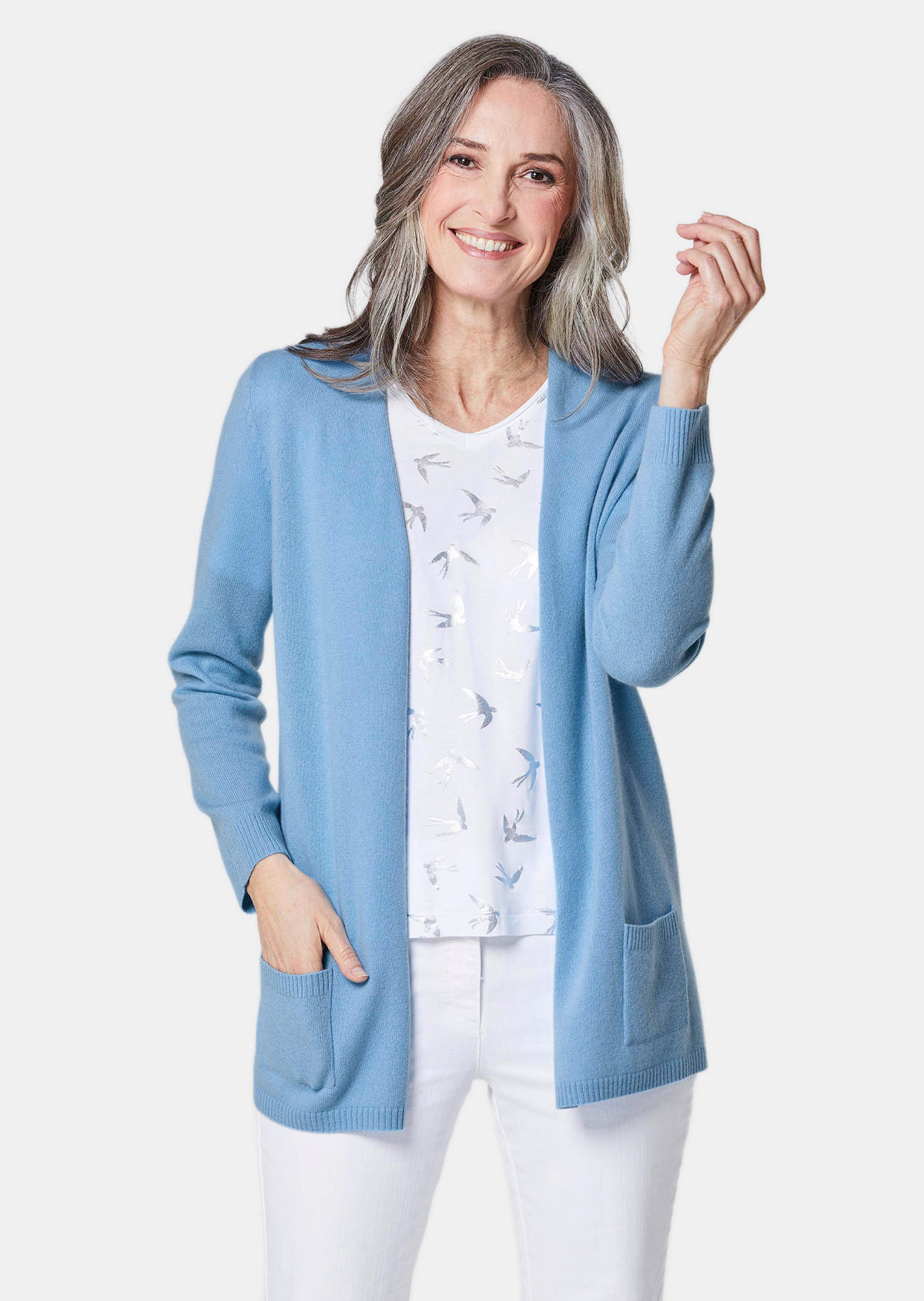 Kuschelweiche Kaschmir-Strickjacke