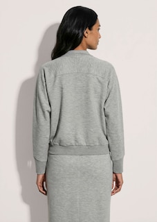 Sweatshirt mit Stehkragen und Zipper thumbnail 4