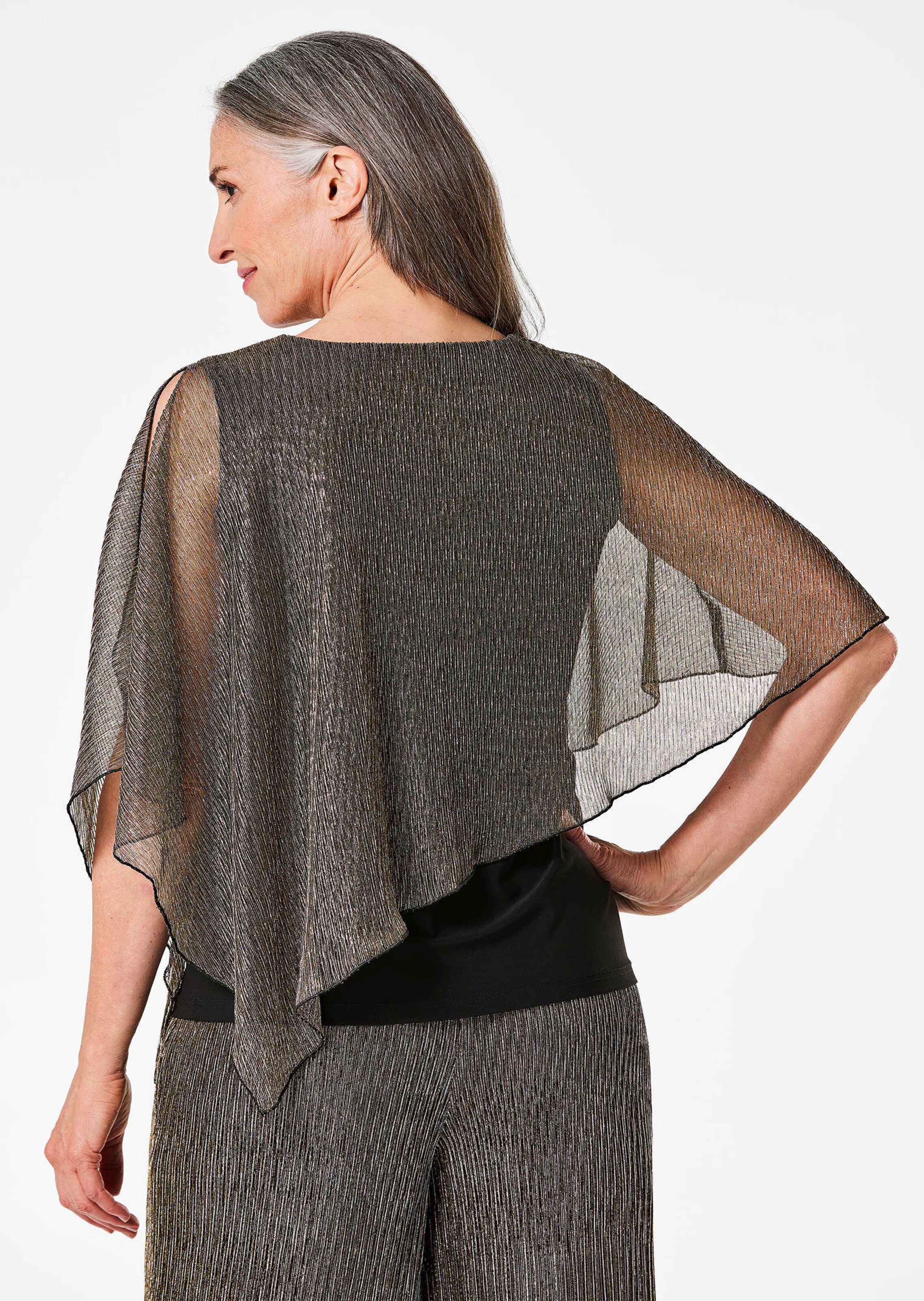 Shirt met asymmetrische drapering thumbnail 3