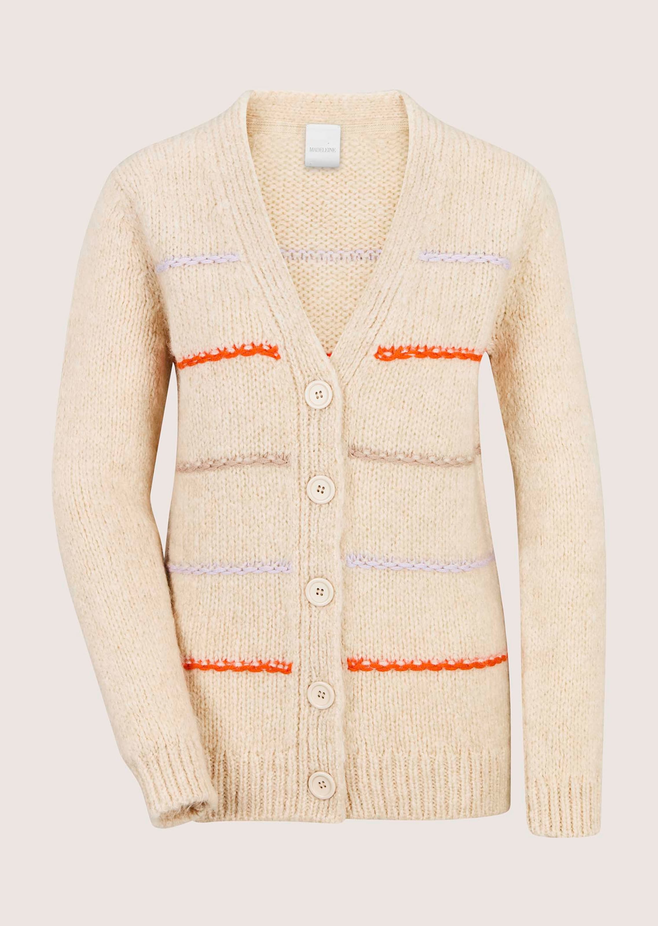 Cardigan met kleurrijke strepen