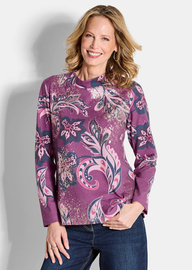 Sweat-shirt avec motif cachemire