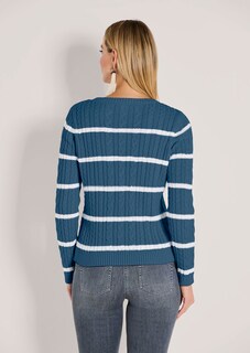 Strickpullover mit Zopfmuster thumbnail 3