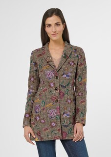 Tweed frock coat with all-over embroidery thumbnail 2