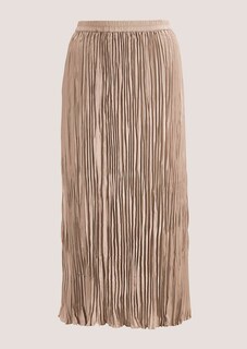 Crinkle-pleated midi skirt thumbnail 7