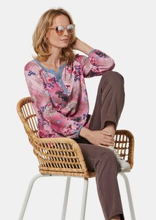 Paisley-Druckshirt mit schönem Ausschnitt thumbnail 4