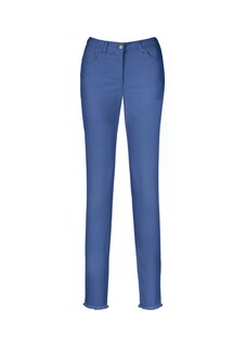 Jeans met fijne franjezoom thumbnail 7