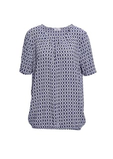 Helder gekleurde, gedessineerde blouse met charmante details thumbnail 6