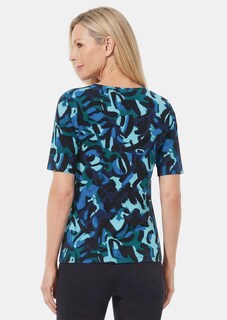 Viskoseshirt mit künstlerischem Print thumbnail 3