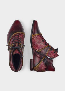 Stiefelette mit Animalprint und Metallic-Effekt thumbnail 2