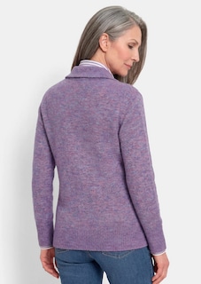 Strickjacke in Rippenstruktur mit Reissverschluss thumbnail 3