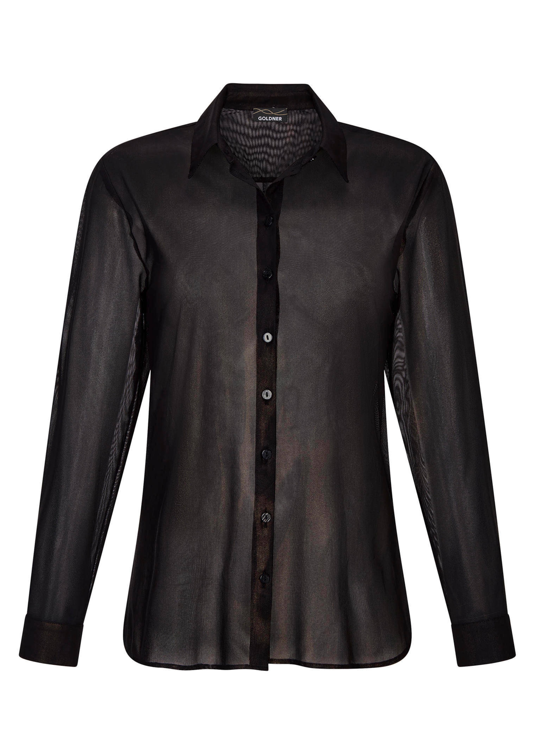 Chemisier en voile mi-transparent
