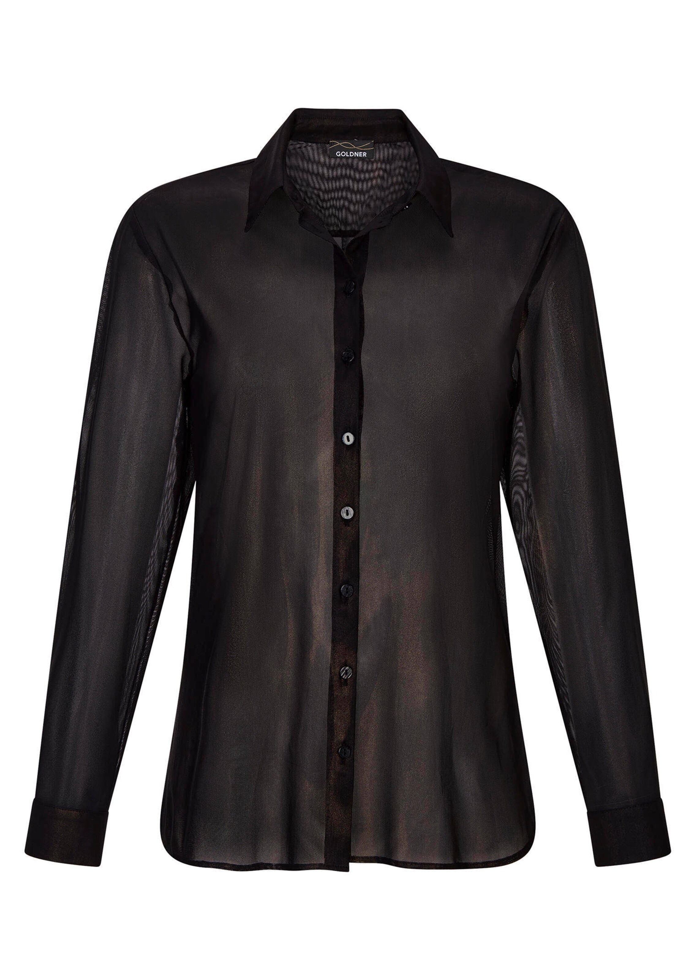Bluse aus semitransparentem Mesh thumbnail 6
