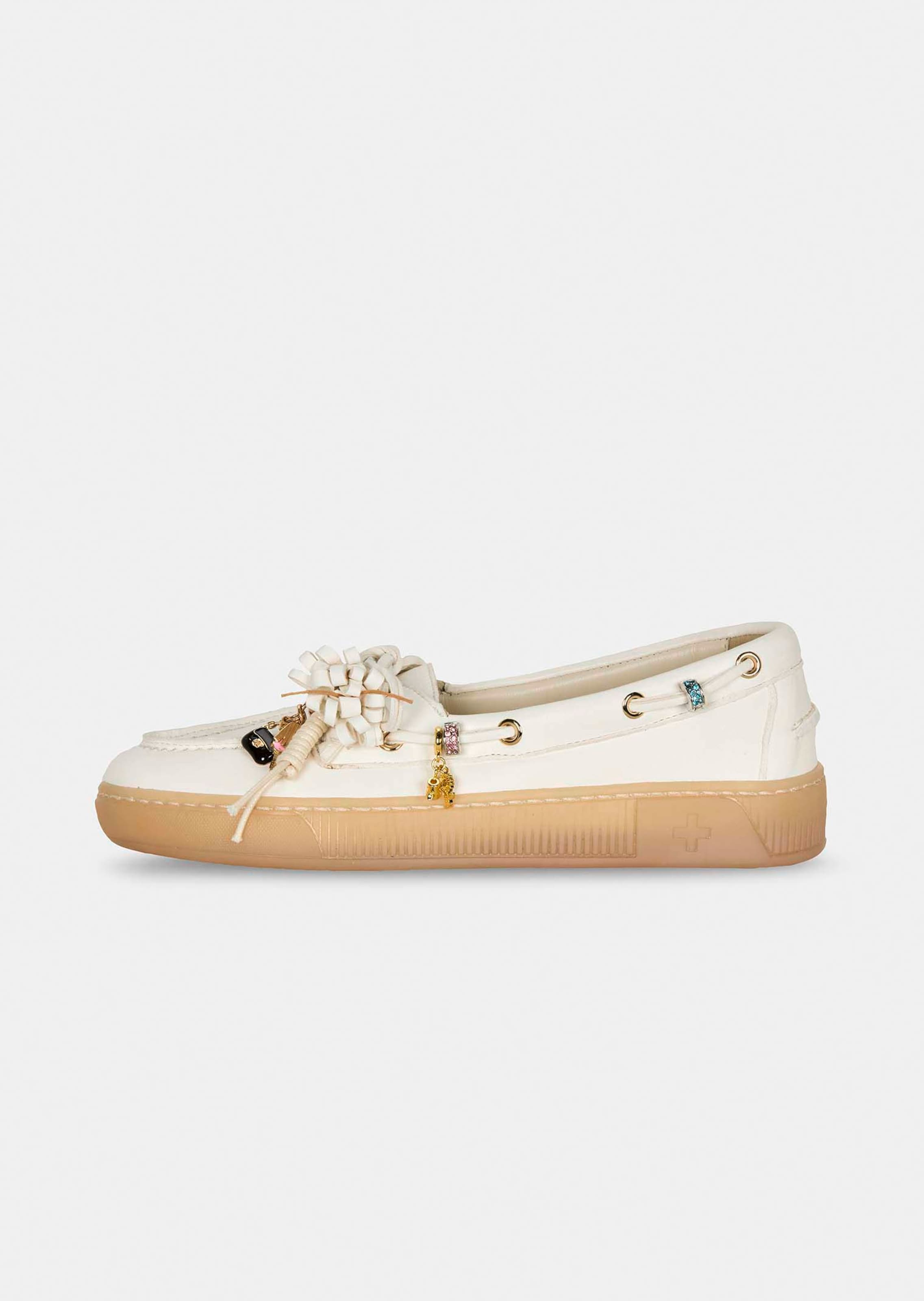 Leather lace-up loafers