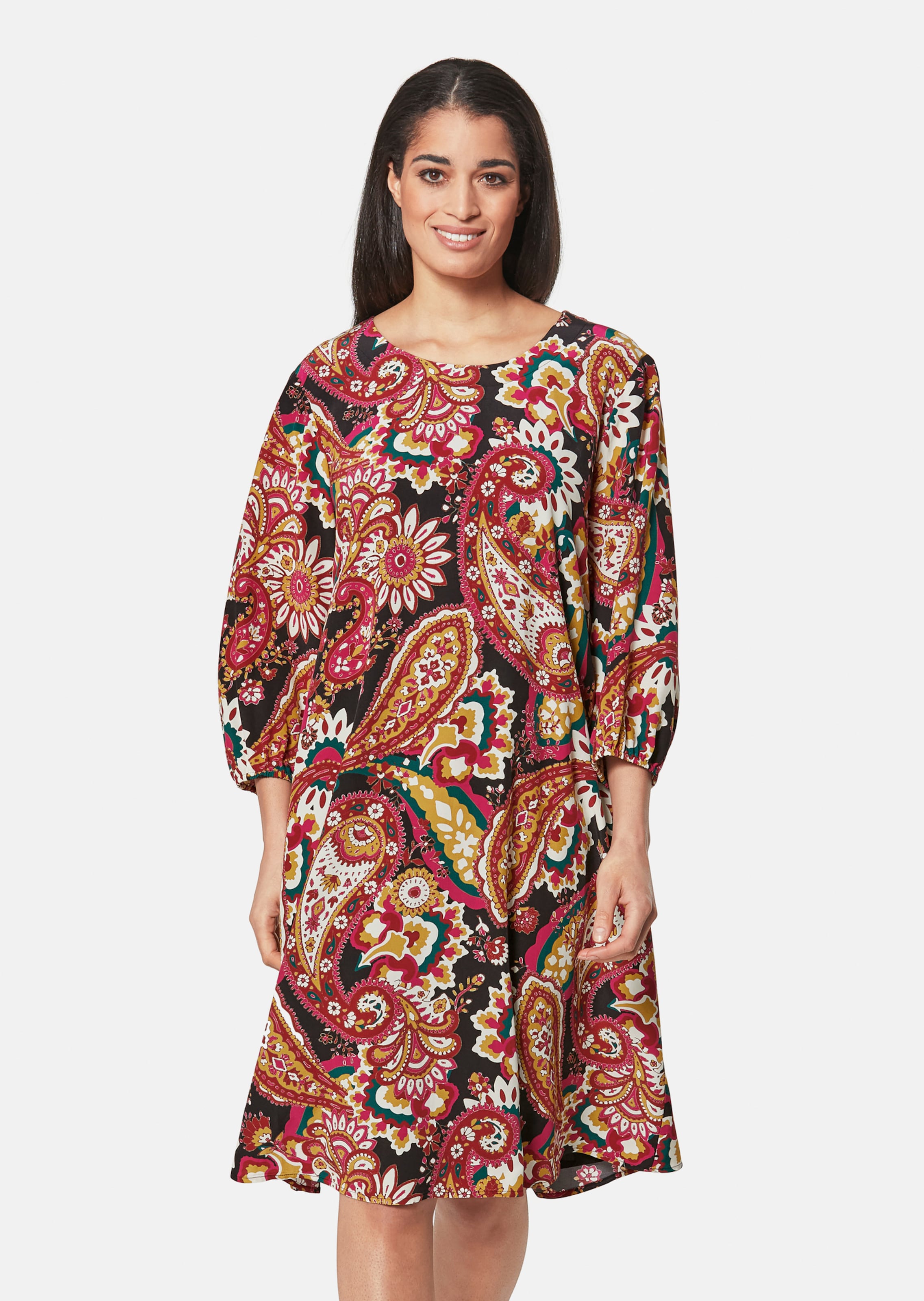 paisley design dress with pattern in black / multi-coloured paisley print Italian Evening Dresses 2026 Color Name:Maroon Guadalupe Design values the 2024 wedding dresses
