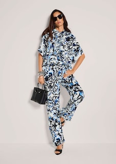 Luftige Oversizebluse mit Rüschen thumbnail 5
