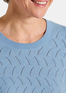 Pull en tricot avec motif torsadé en zigzag thumbnail 5