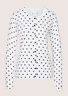 Strickjacke mit Pünktchenprint thumbnail 7