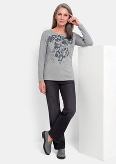 Langarmshirt mit Glitzersteinen thumbnail 4