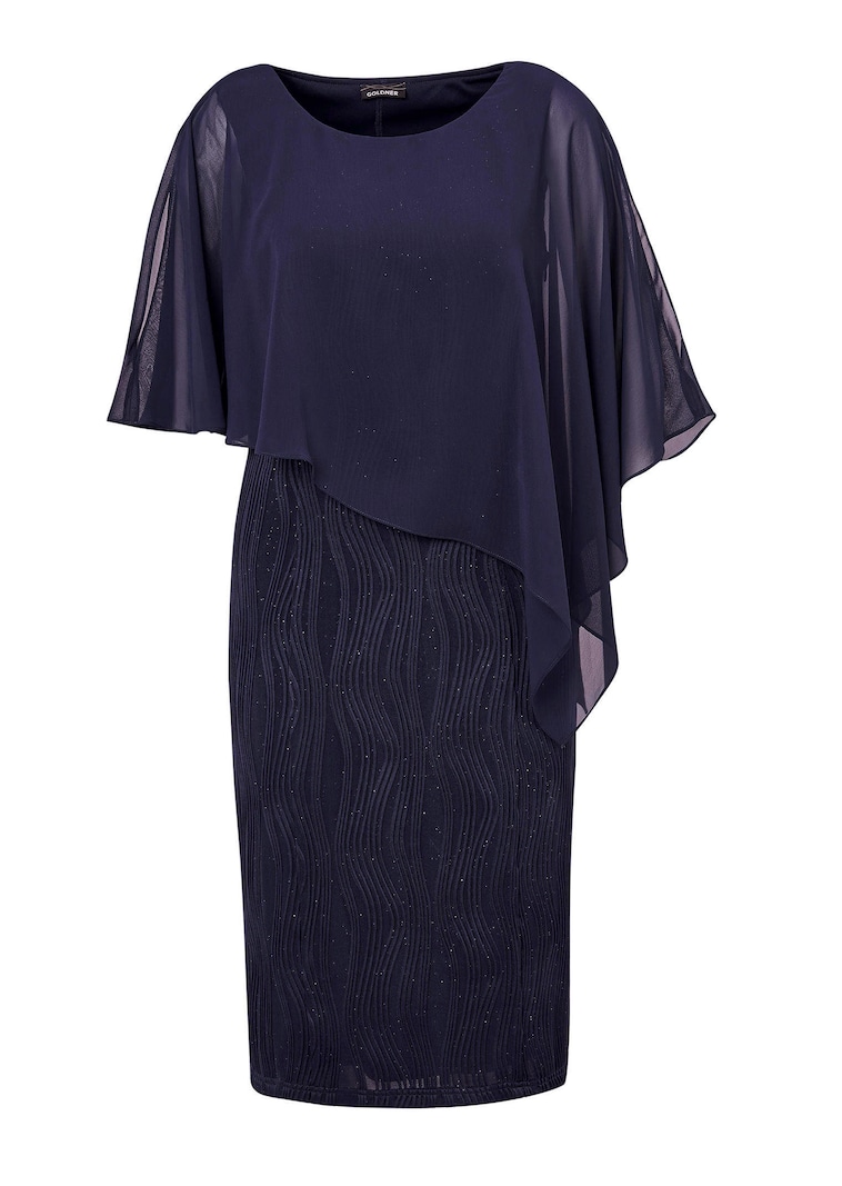 Feestelijke jurk met fijne chiffon