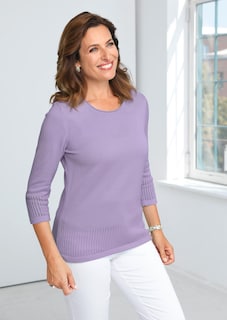 Gepflegter Ajour-Pullover mit femininen Durchbrüchen thumbnail 5