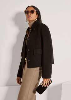 Double-faced jacket in a boxy shape thumbnail 5
