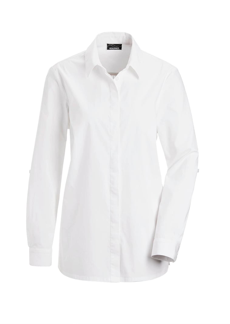 Blouse classique avec manches à retrousser