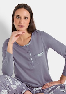 Pyjama mit Blumendruck thumbnail 3