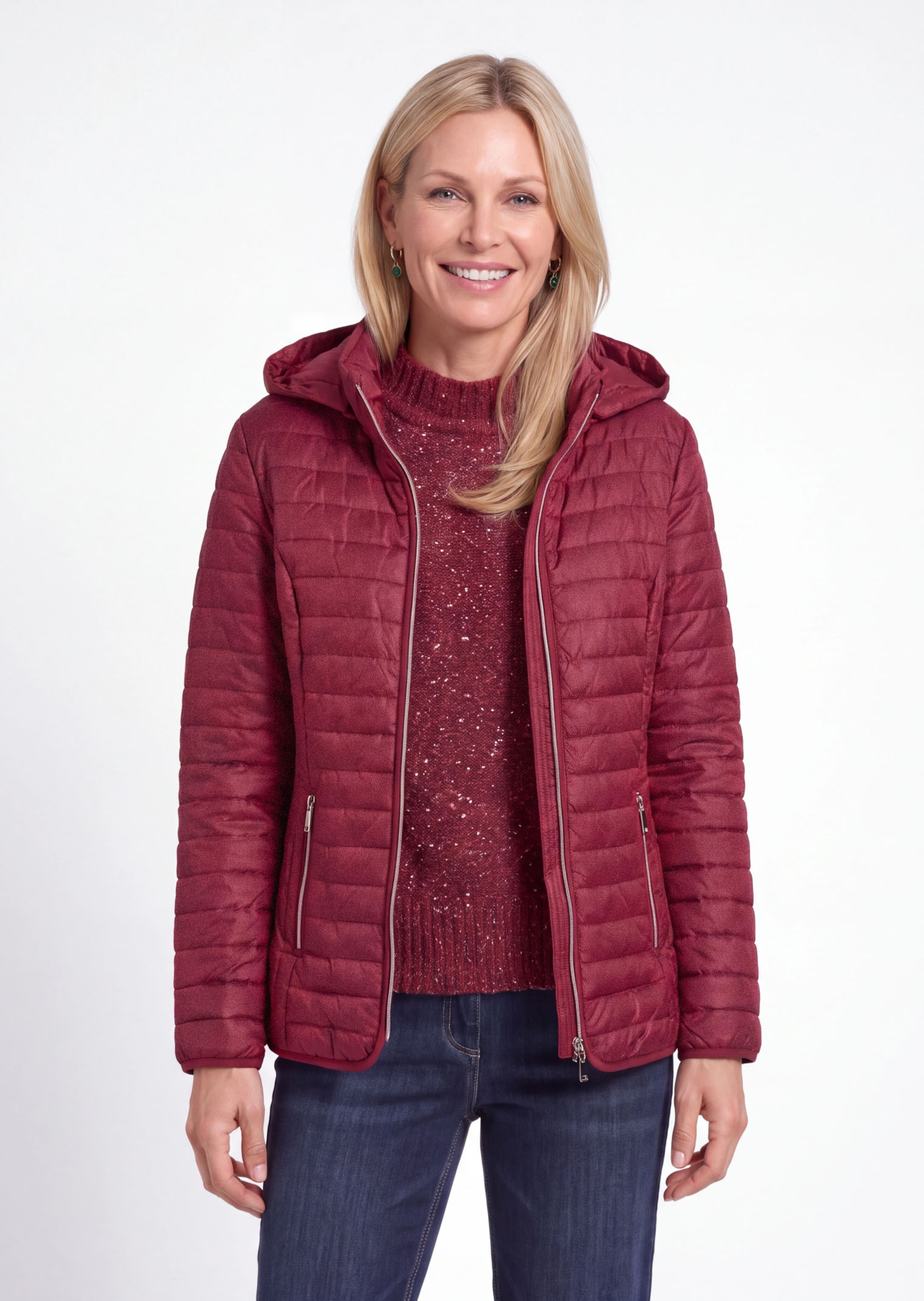 Steppjacke mit Kapuze