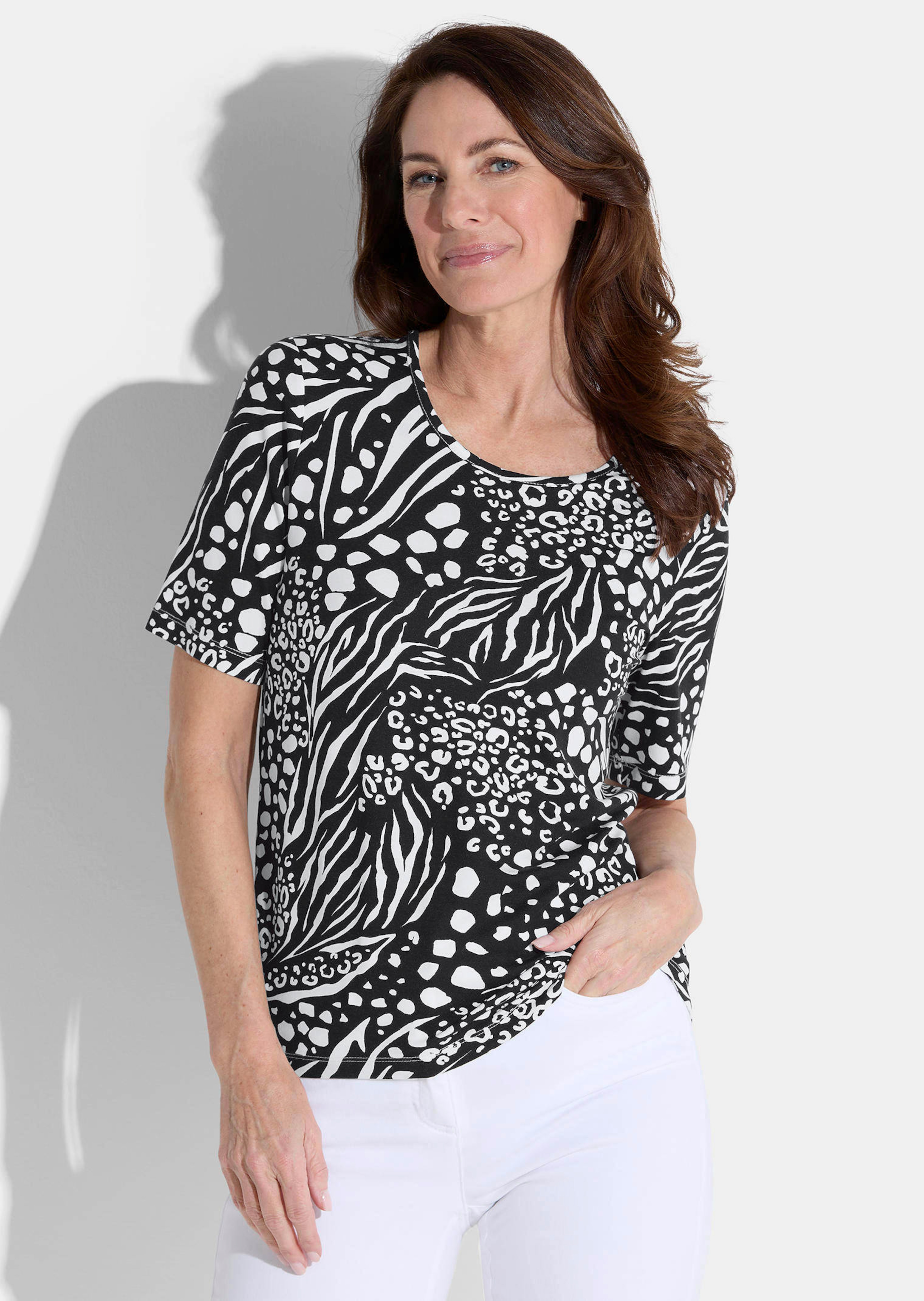T-shirt avec imprimé animalier