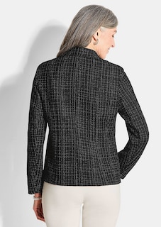 Jersey blazer in tweedlook thumbnail 3