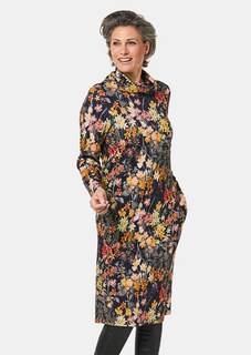 Druckkleid mit halsfernem Rollkragen thumbnail 1