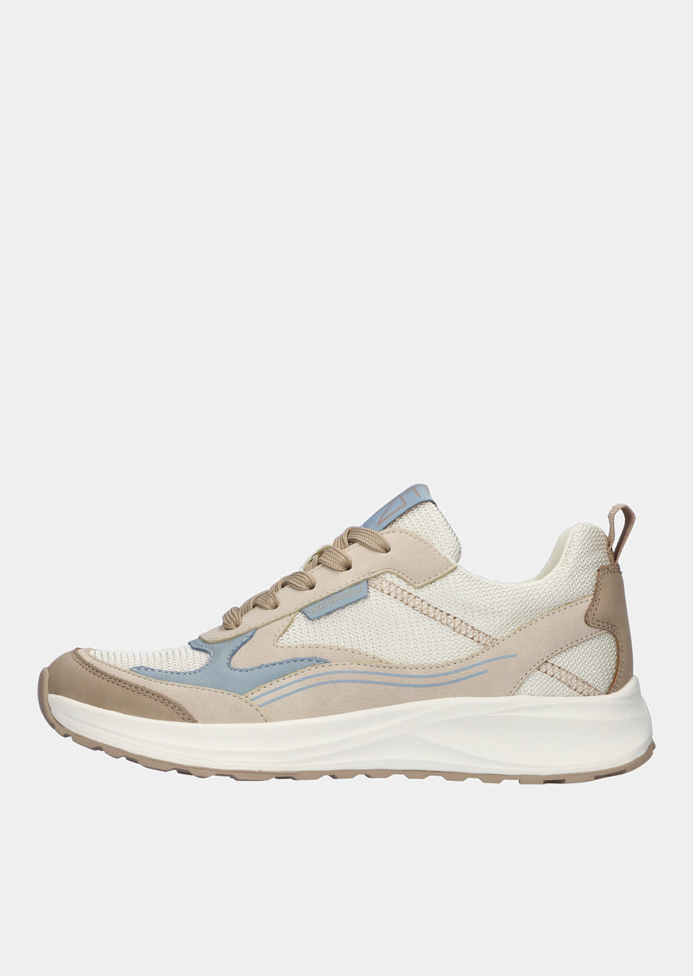 Sneaker aus Leder und Mesh