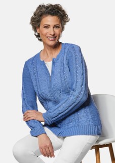 Bändchengarn-Strickjacke mit schönen Details thumbnail 4