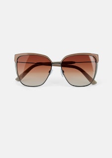 Grandes lunettes de soleil avec monture métallique thumbnail 5