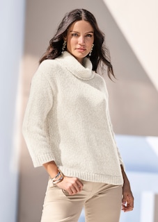 Rollkragen-Pullover mit 3/4-Arm thumbnail 1