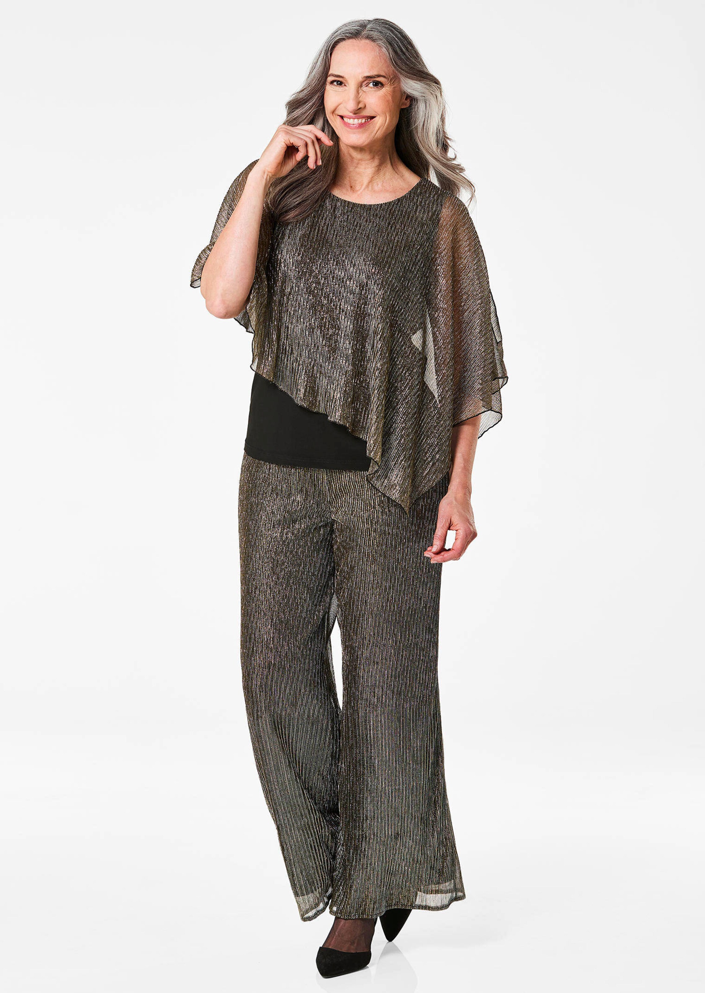 Shirt met asymmetrische drapering thumbnail 2