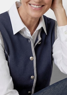 Tijdloos tricot vest met merinoscheerwol thumbnail 5