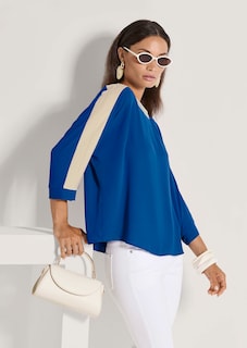Blouse color block à manches 3/4 thumbnail 5