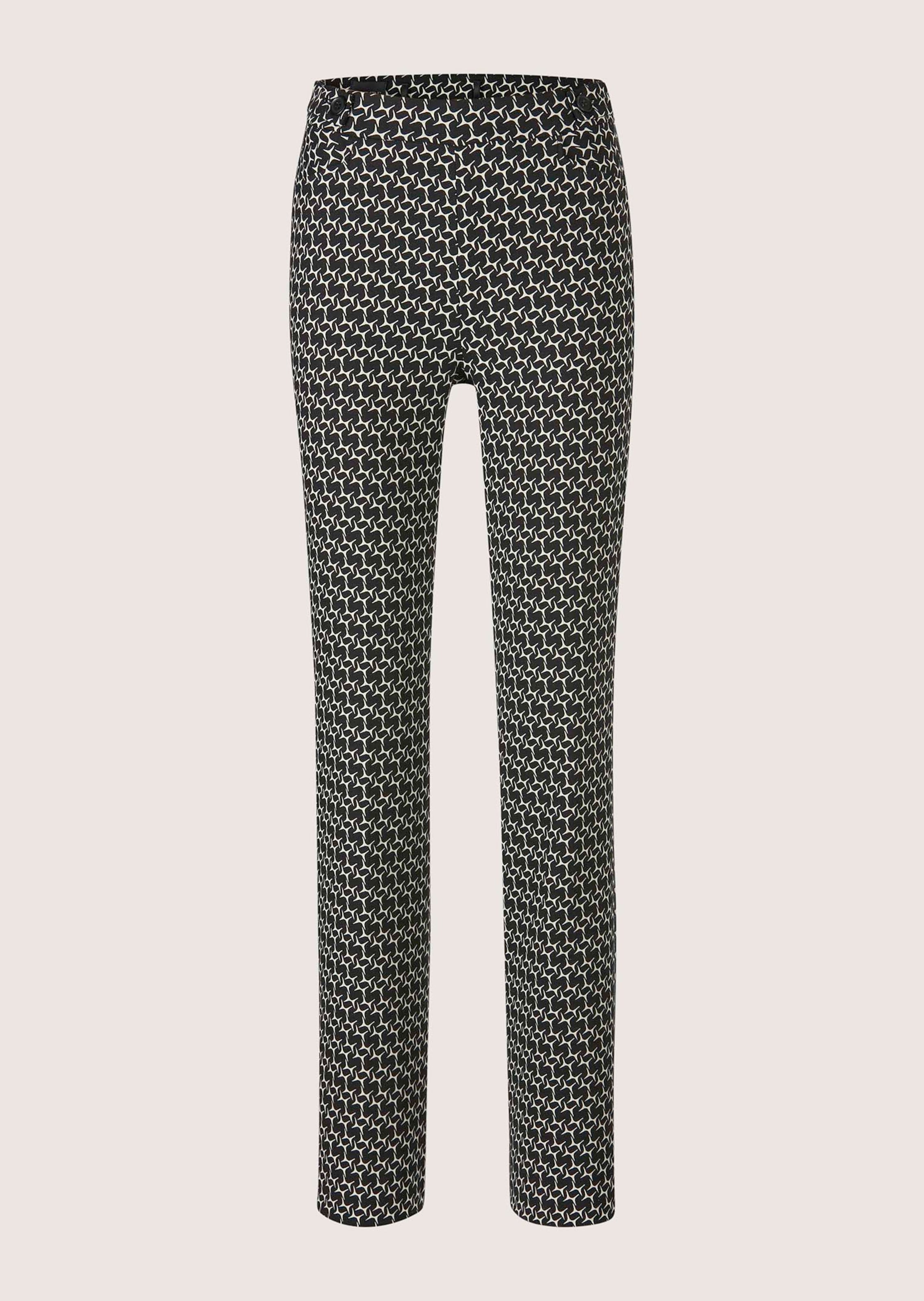 Printed pull-on trousers with a subtly flared leg