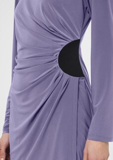 Langarm-Kleid mit seitlicher Raffung thumbnail 5