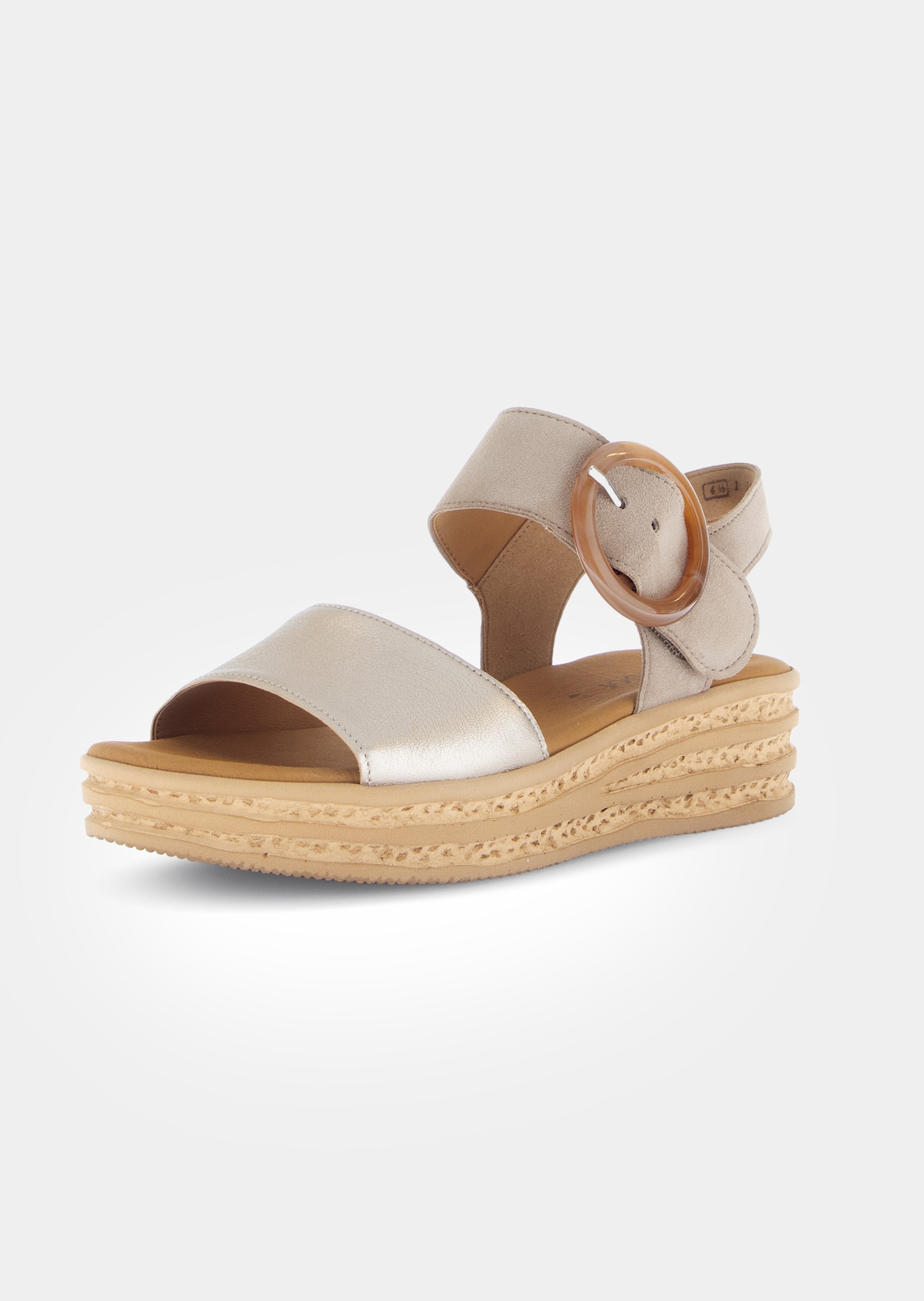 Sandales à plateforme en cuir véritable