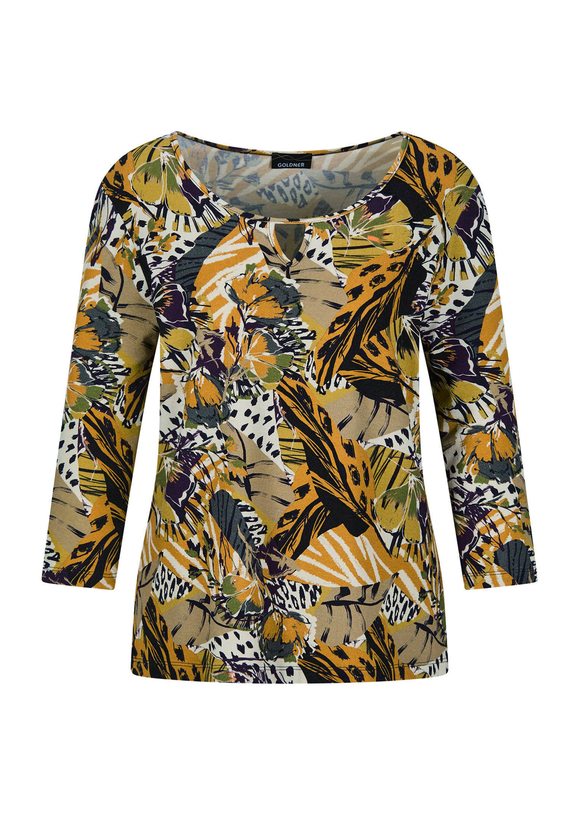 Jersey shirt met animal-print