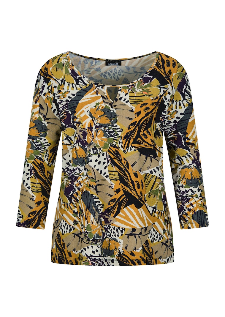 Jersey-Shirt mit Animal Print